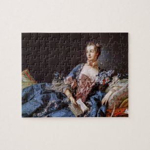 Quebra-cabeça Madame de Pompadour em azul