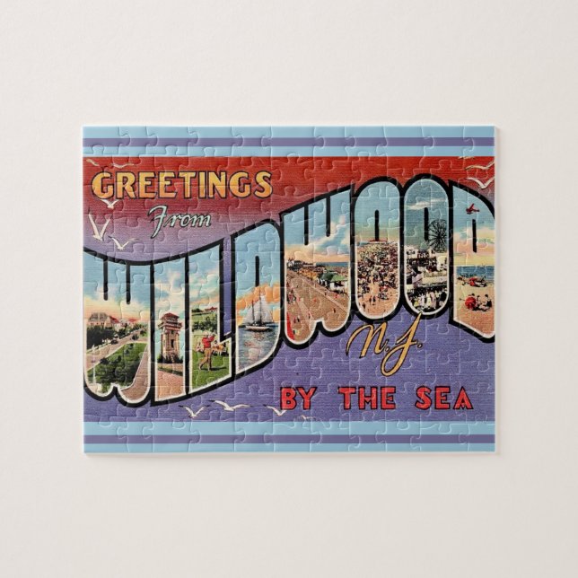 Quebra-cabeça Madeira selvagem pelo mar 8x10 (Horizontal)