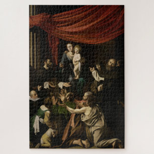 Quebra-cabeça Madona do Rosário (1605-1607) - Caravaggio
