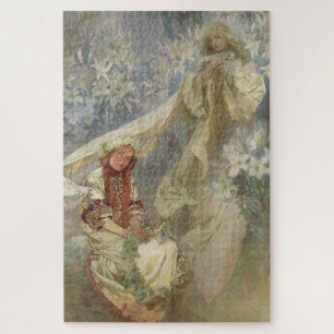 Quebra-cabeça Madona dos Lírios de Alphonse Mucha