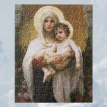 Madona dos Rosas de Bouguereau