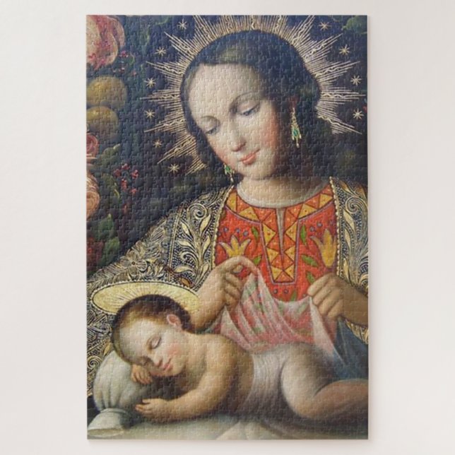 Quebra-cabeça Madona e Menino (Vertical)