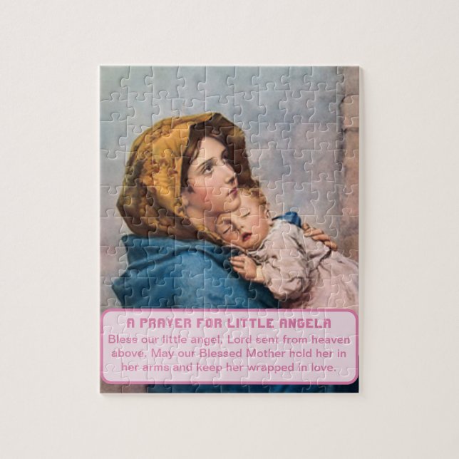 Quebra-cabeça Madonna com a Cristo da Menininha (Vertical)