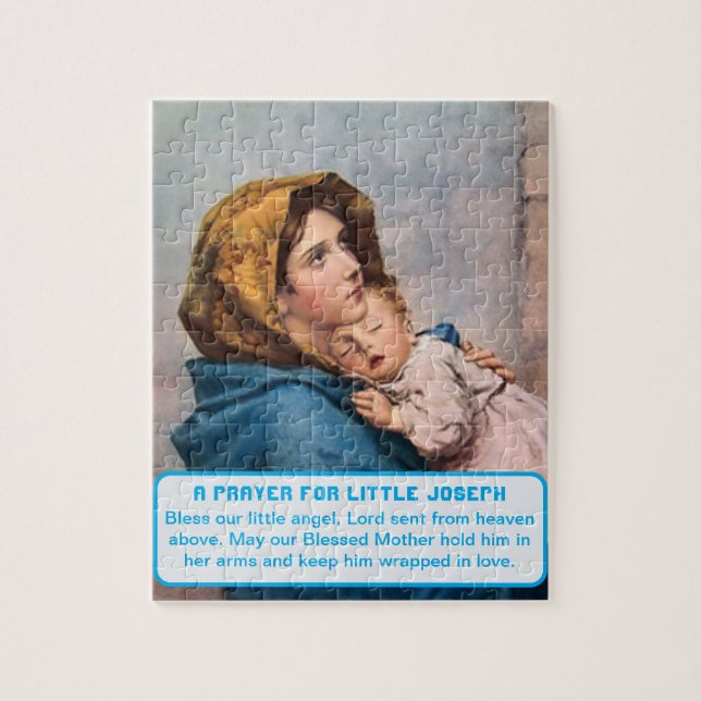 Quebra-cabeça Madonna com o Cristo Criança Menino (Vertical)