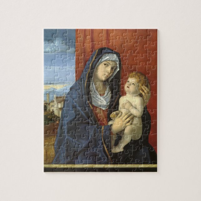 Quebra-cabeça Madonna e Child por Giovanni Bellini (Vertical)