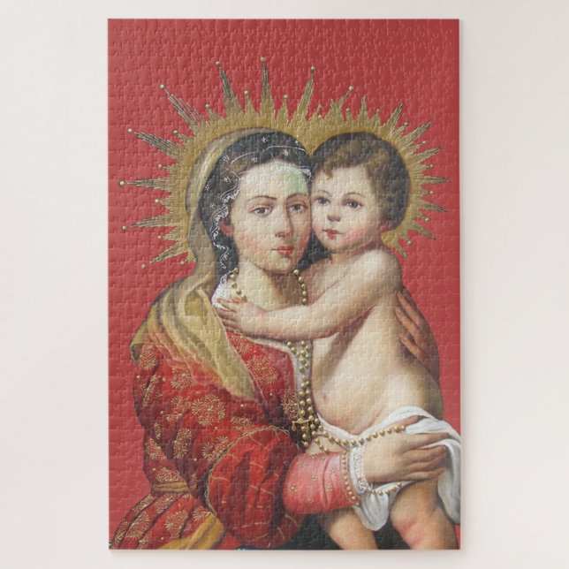 Quebra-cabeça Madonna e Criança (Vertical)