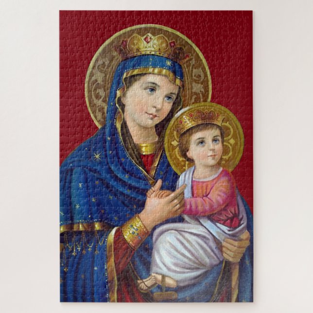 Quebra-cabeça Madonna e Criança (Vertical)