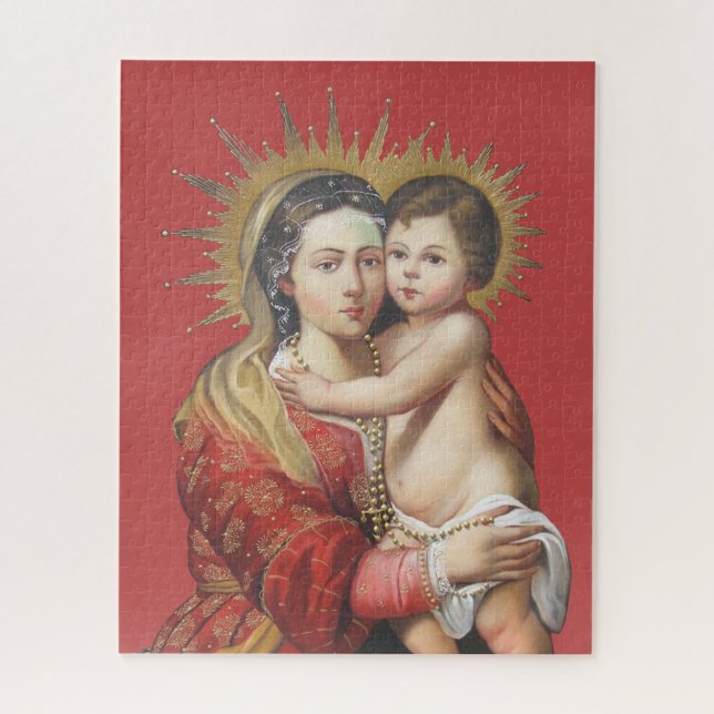 Quebra-cabeça Madonna e Criança (Vertical)