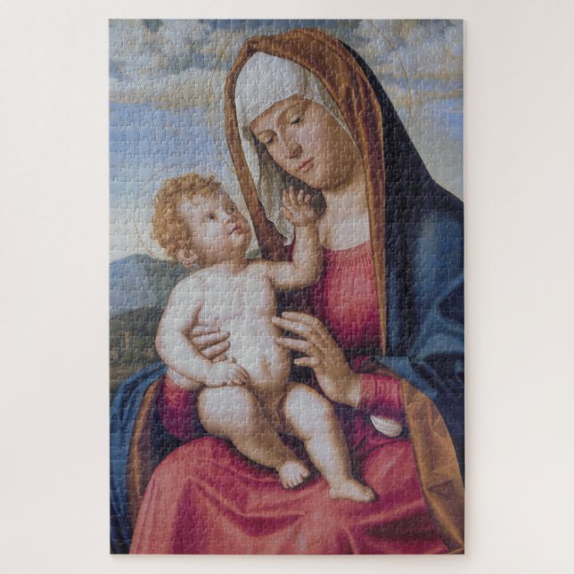Quebra-cabeça Madonna e Criança (Vertical)