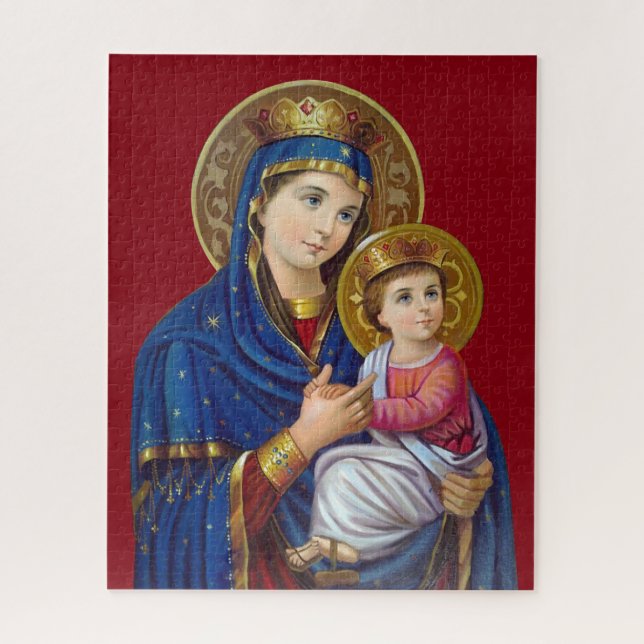 Quebra-cabeça Madonna e Criança (Vertical)