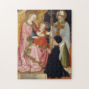 Quebra-cabeça Madonna e criança com o doador