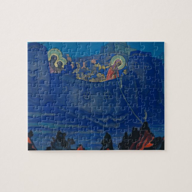 Quebra-cabeça Madonna Laboris por Nicholas Roerich (Horizontal)