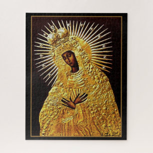 Quebra-cabeça Madonna Negra na Oração... arte fina