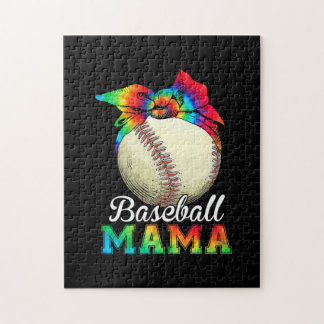 Quebra-cabeça Mãe Arte Baseball Mama Birthday