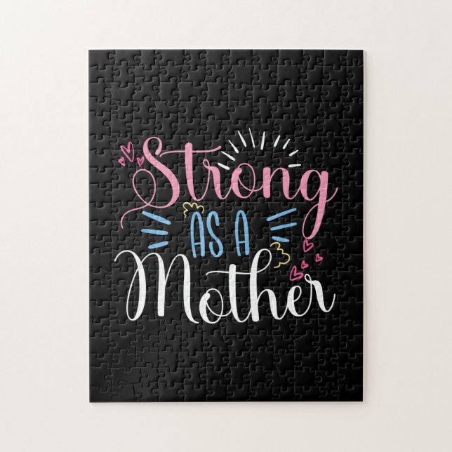 Quebra-cabeça Mãe Arte Forte Como Mãe (Vertical)