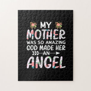 Quebra-cabeça Mãe Arte Minha Mãe Um Anjo