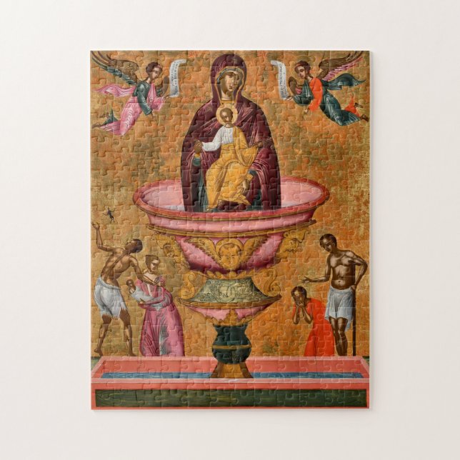Quebra-cabeça Mãe da Vida Dando Ícone Ortodoxo Primavera (Vertical)