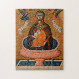 Quebra-cabeça Mãe de Deus do Ícone Primavera de Dar Vida