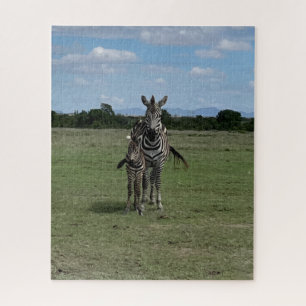 Quebra-cabeça Mãe e Bebê Zebra Quênia