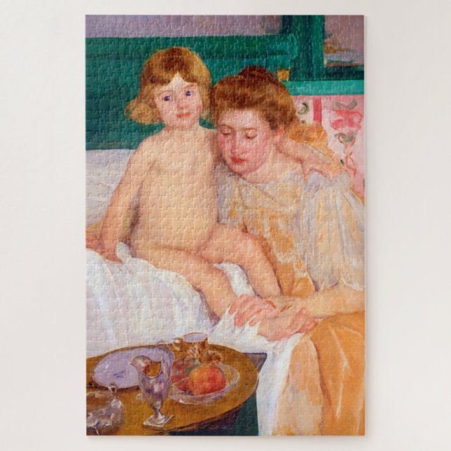 Quebra-cabeça Mãe e Criança, Mary Cassatt (Vertical)