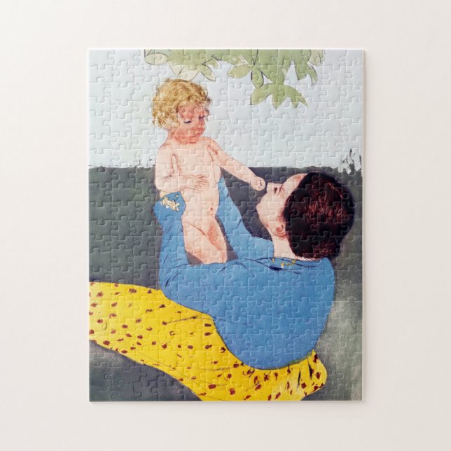 Quebra-cabeça Mãe e Criança, Mary Cassatt (Vertical)