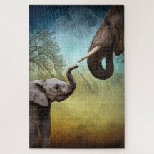 Mãe E Elefante Para Bebês