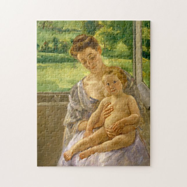 Quebra-cabeça Mãe e Filho | Mary Cassatt (Vertical)