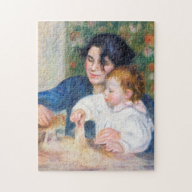 Quebra-cabeça Mãe e Filho, Renoir (Vertical)