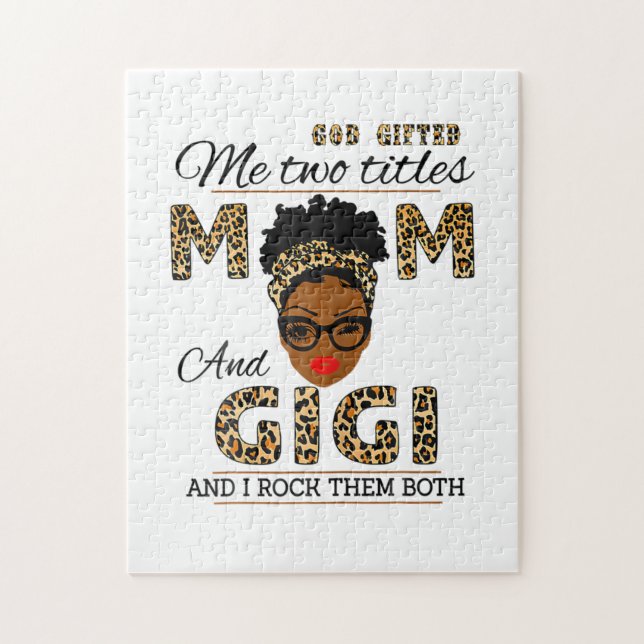 Quebra-cabeça Mãe e Gigi Aniversam. (Vertical)