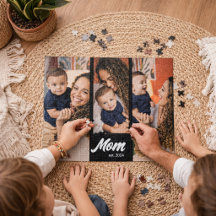 Mãe Estabeleceu Foto Preta Moderna