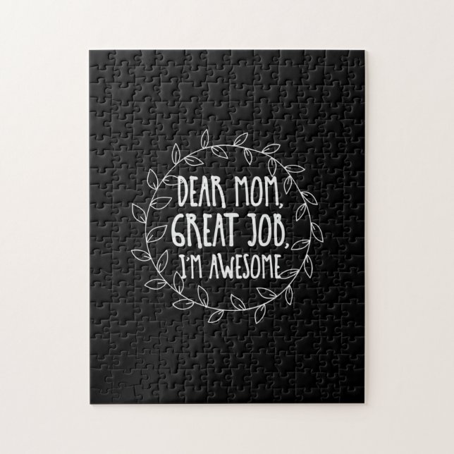 Quebra-cabeça Mãe Presente Caro Trabalho De Excelente Da Mãe (Vertical)