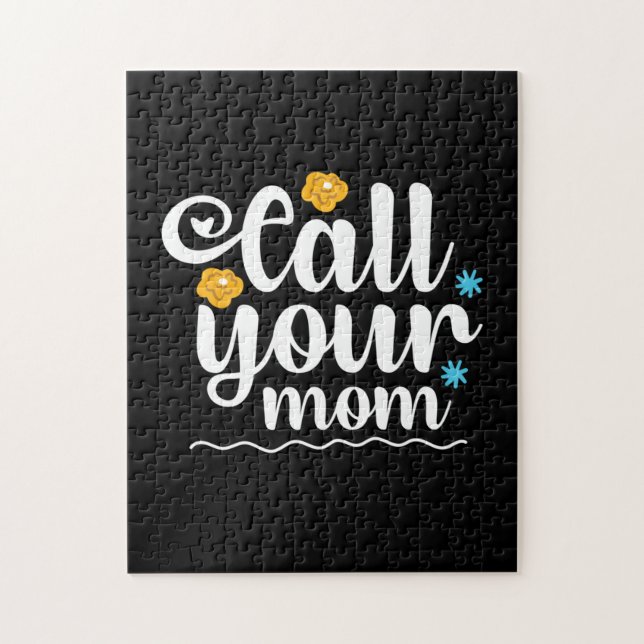 Quebra-cabeça Mãe Presente Chame Sua Mãe (Vertical)