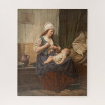 Mãe segurando seu filho (por Rudolf Jordan)