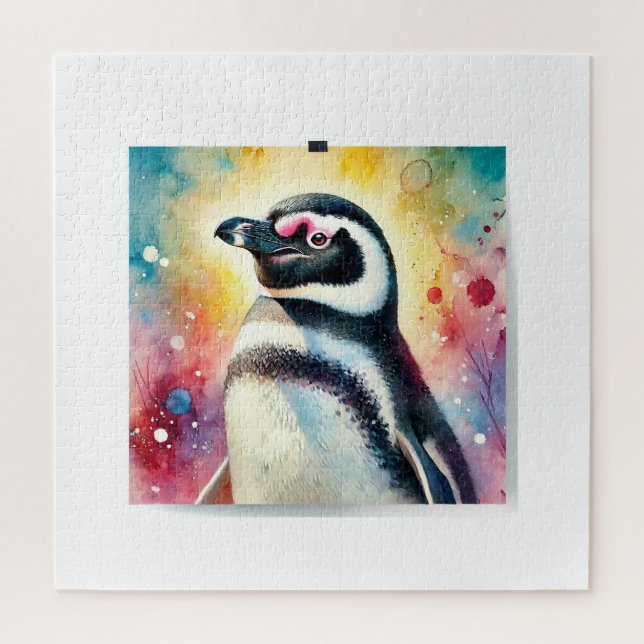 Quebra-cabeça Magellanic Penguin 190724AREF124 - Watercolor (Vertical)
