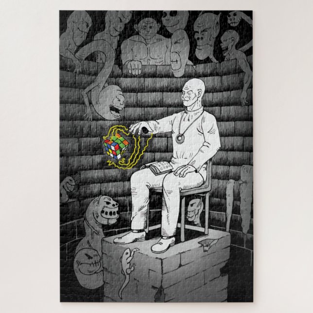 Quebra-cabeça Magia Cubo com Monstros (Vertical)