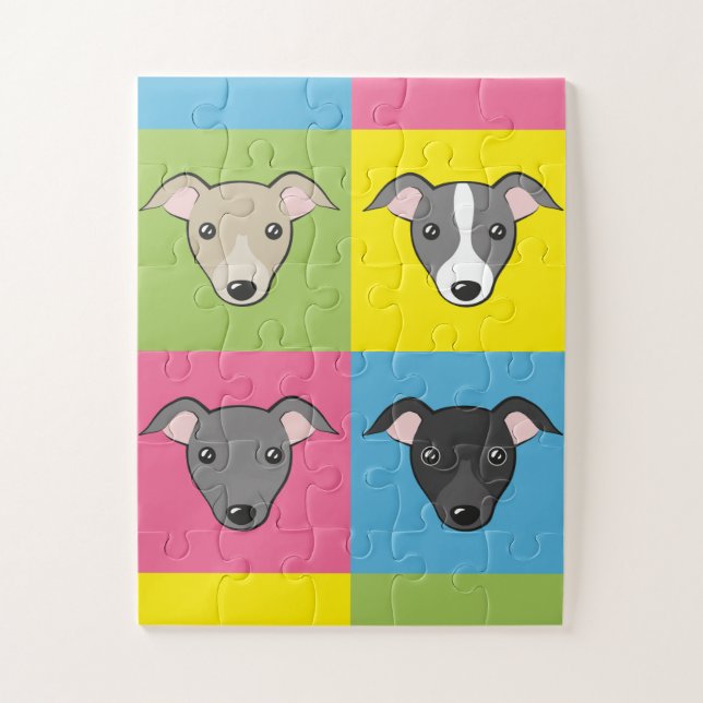 Quebra-cabeça Magia italiana Greyhounds (Vertical)