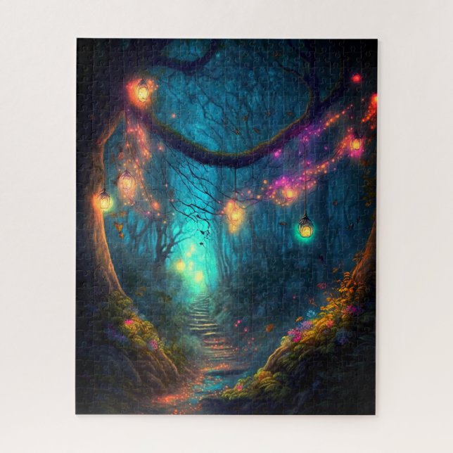 Quebra-cabeça Mágica Fada Encantada Floresta Fantasia Pixie Poei (Vertical)