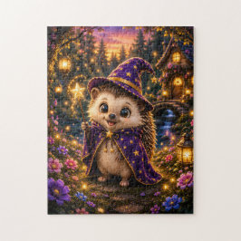 Quebra-cabeça Magical Hedgehog Wizard Jigsaw Puzzle