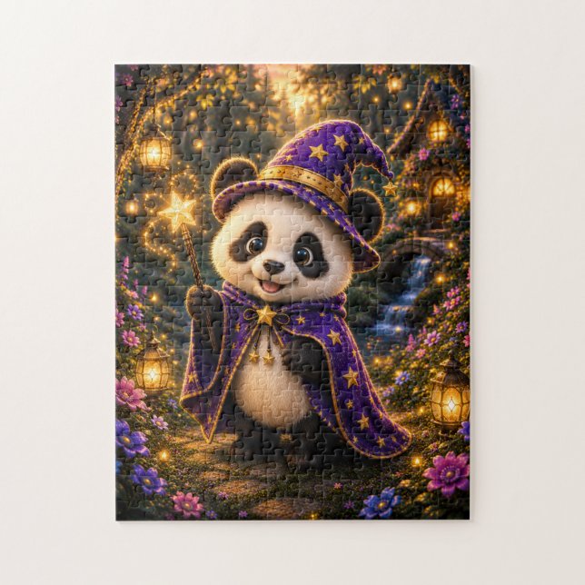 Quebra-cabeça Magical Panda Wizard Jigsaw Puzzle (Vertical)