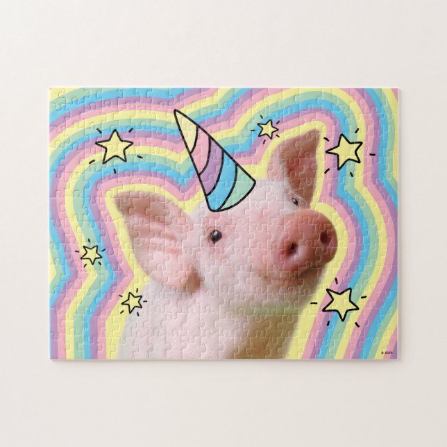 Quebra-cabeça Magical Piglet Unicorn (Horizontal)