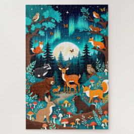 Quebra-cabeça Magical Woodland Creatures Forest Puzzle - Deer Fo