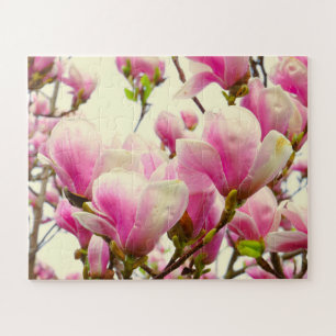 Quebra-cabeça Magnolia Flores Flores Florais Blossom Botânico Ch