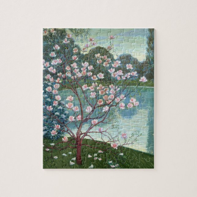 Quebra-cabeça Magnólia (óleo em canvas) (Vertical)
