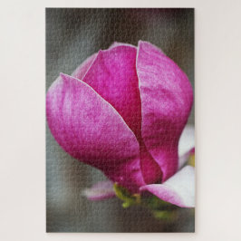 Quebra-cabeça Magnólia Rosa em Flor Completa