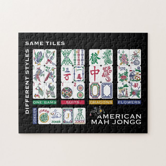 Quebra-cabeça Mah Jongg Azulejos Igual (Horizontal)