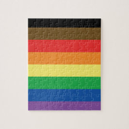 Quebra-cabeça Mais colorem mais arco-íris LGBT customizável do