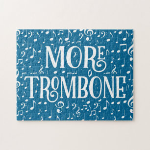 Quebra-cabeça Mais Trombone - Música Branca Azul
