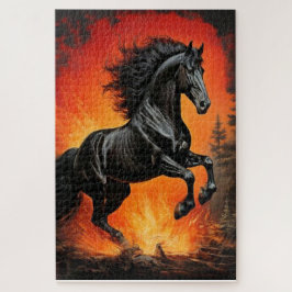 Quebra-cabeça Majestic Black Horse Puzzle