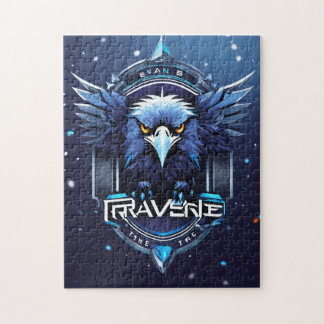 Quebra-cabeça Majestic Eagle Logo Puzzle | Artistic Wildlife Des