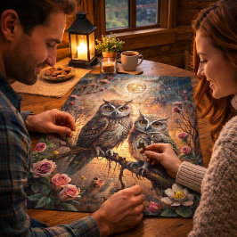 Quebra-cabeça Majestic Owl Design